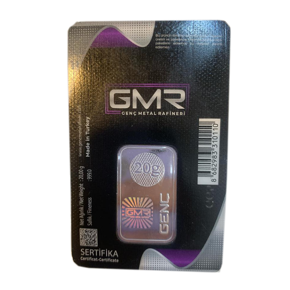 شمش نقره 20 گرمی GMR-small-image